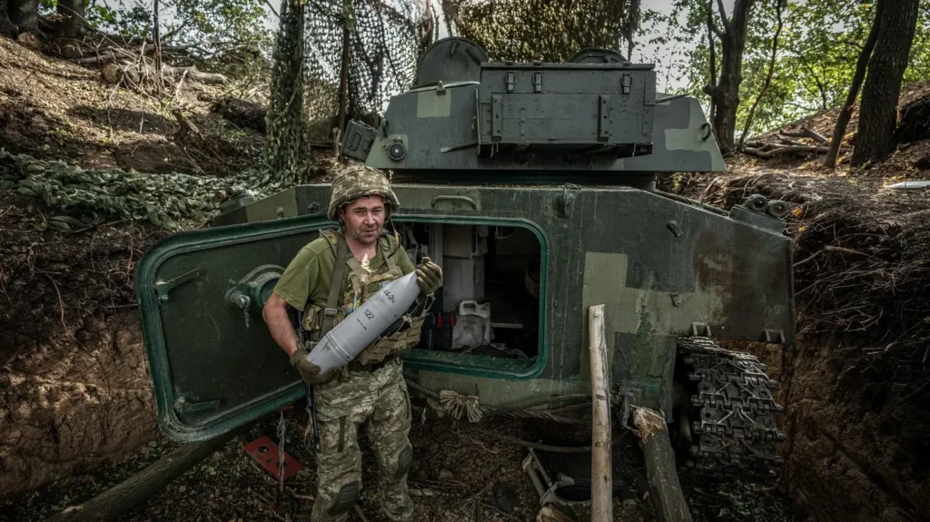 Українська артилерія в районі Покровська.ФОТО МІНІСТЕРСТВА ОБОРОНИ УКРАЇНИ